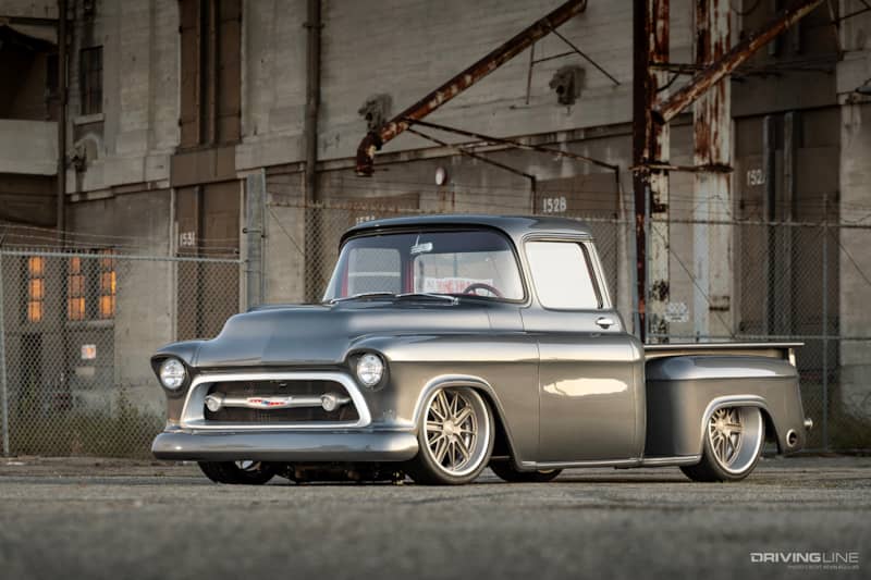 Front of Kirk Sannella's ‘57 Chevy 3100