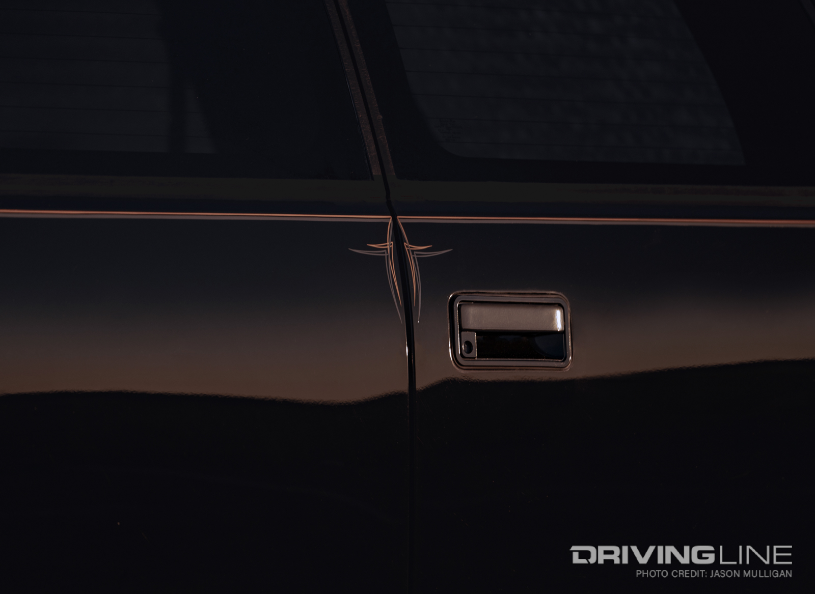 Closeup of Pinstriping Motif