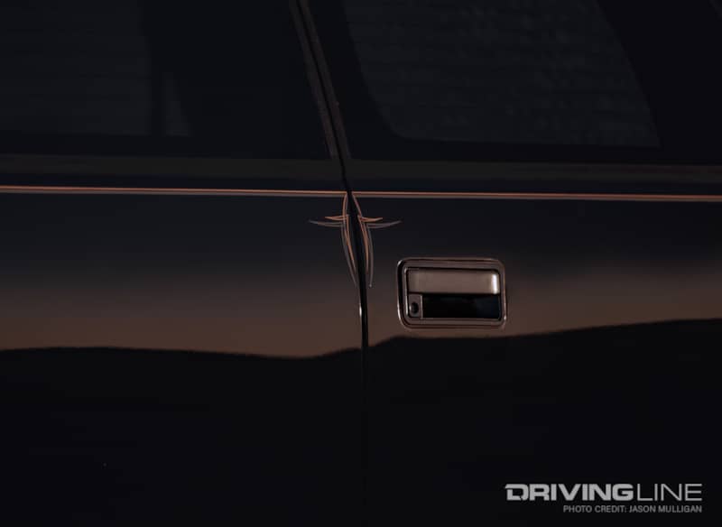 Closeup of Pinstriping Motif