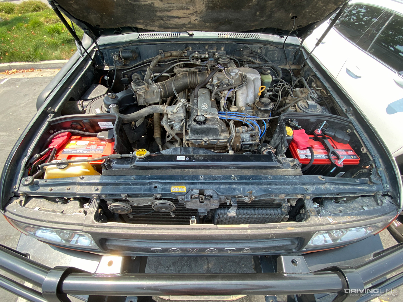 Dual battery setup under hood overlanding