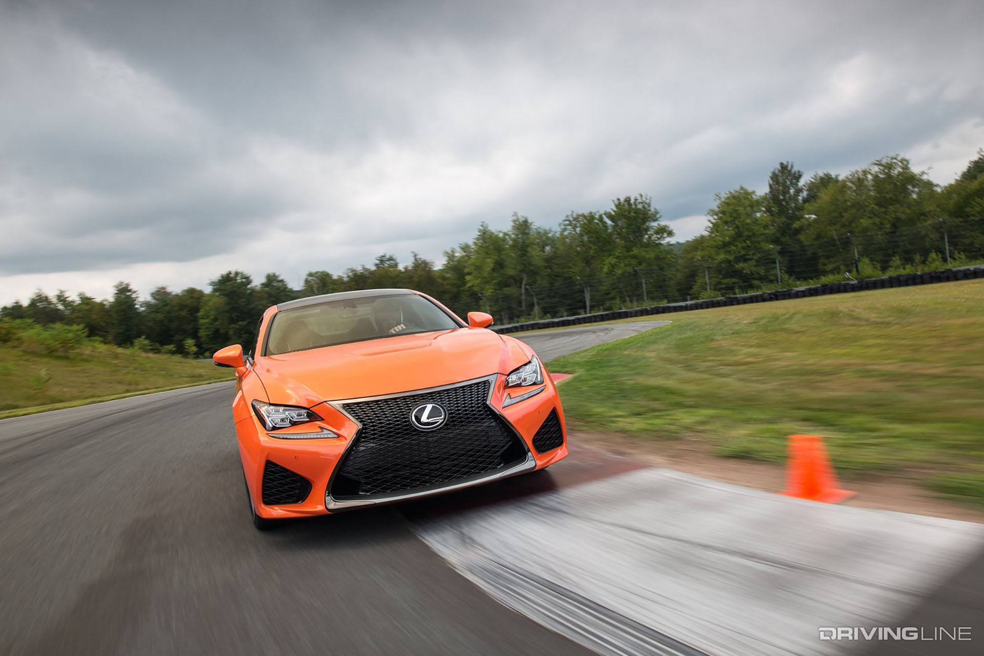 Lexus RC F Orange on Track