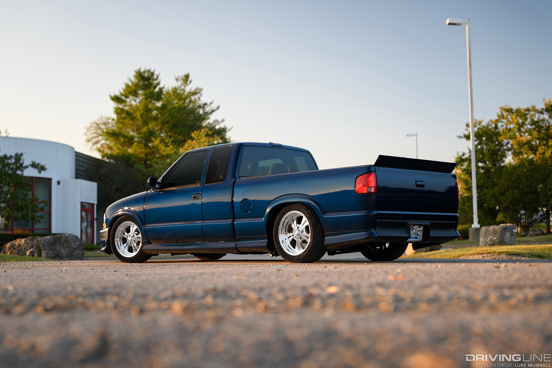 rear driver side of LS V8 swapped Chevy S10 Pickup