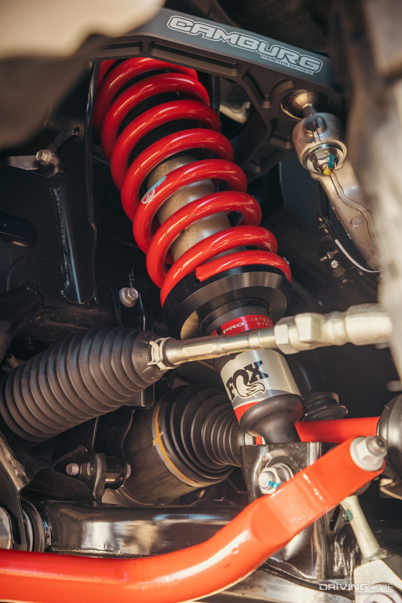 Suspension detail of 2023 Toyota Sequoia Overland Concept