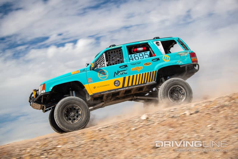 The Stock class with 35 inch tires battles at the 2023 Legends of Havasu