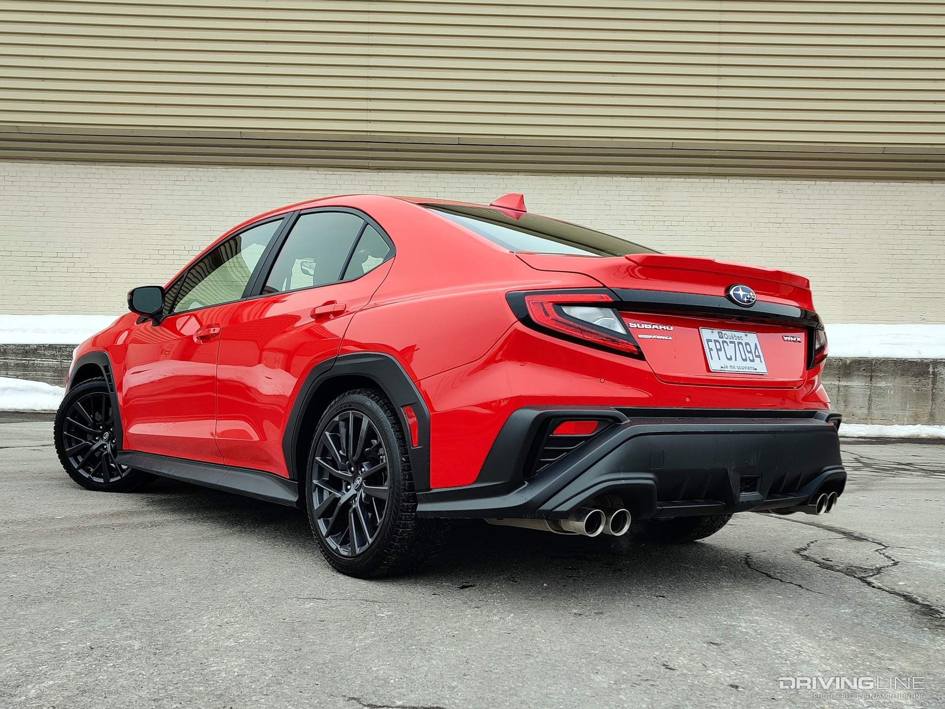 2023 Subaru WRX rear 3/4