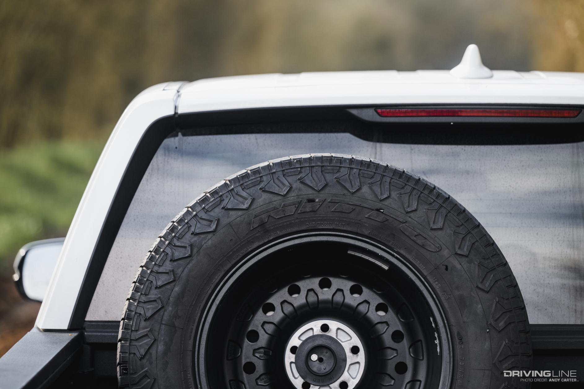 Nitto Nomad Grappler Spare Tire in Honda Ridgeline