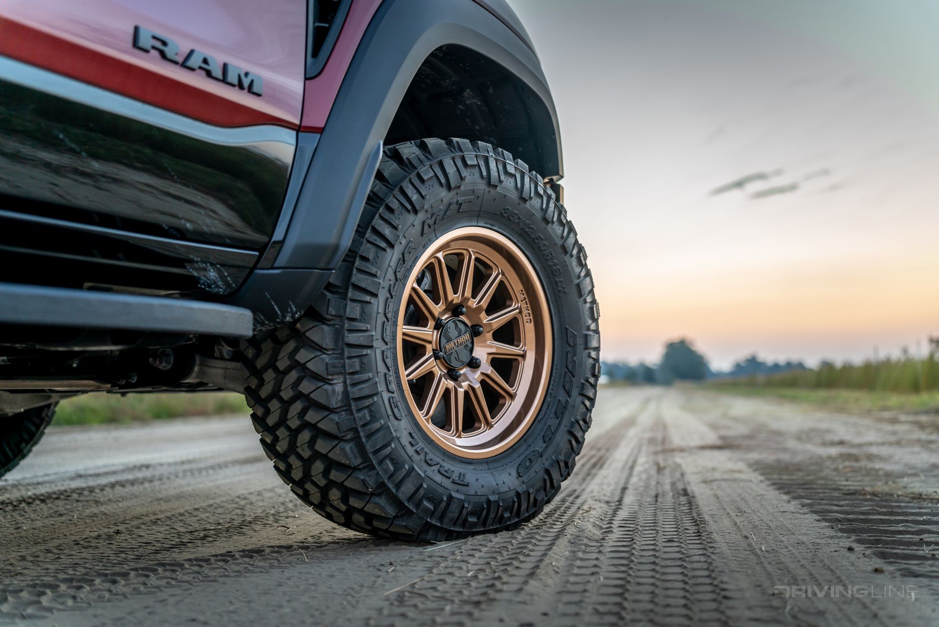 Ram TRX Nitto Trail Grapplers on Method 323 bronze wheels