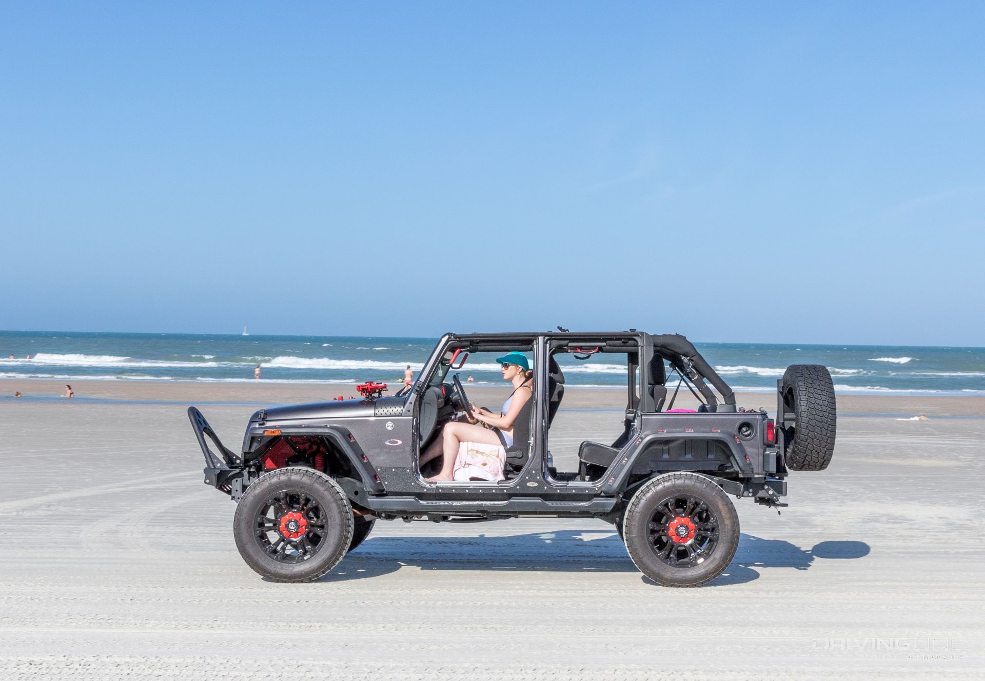 Jeep Beach Daytona Beach doorless on beach Nitto Terra Grappler G2