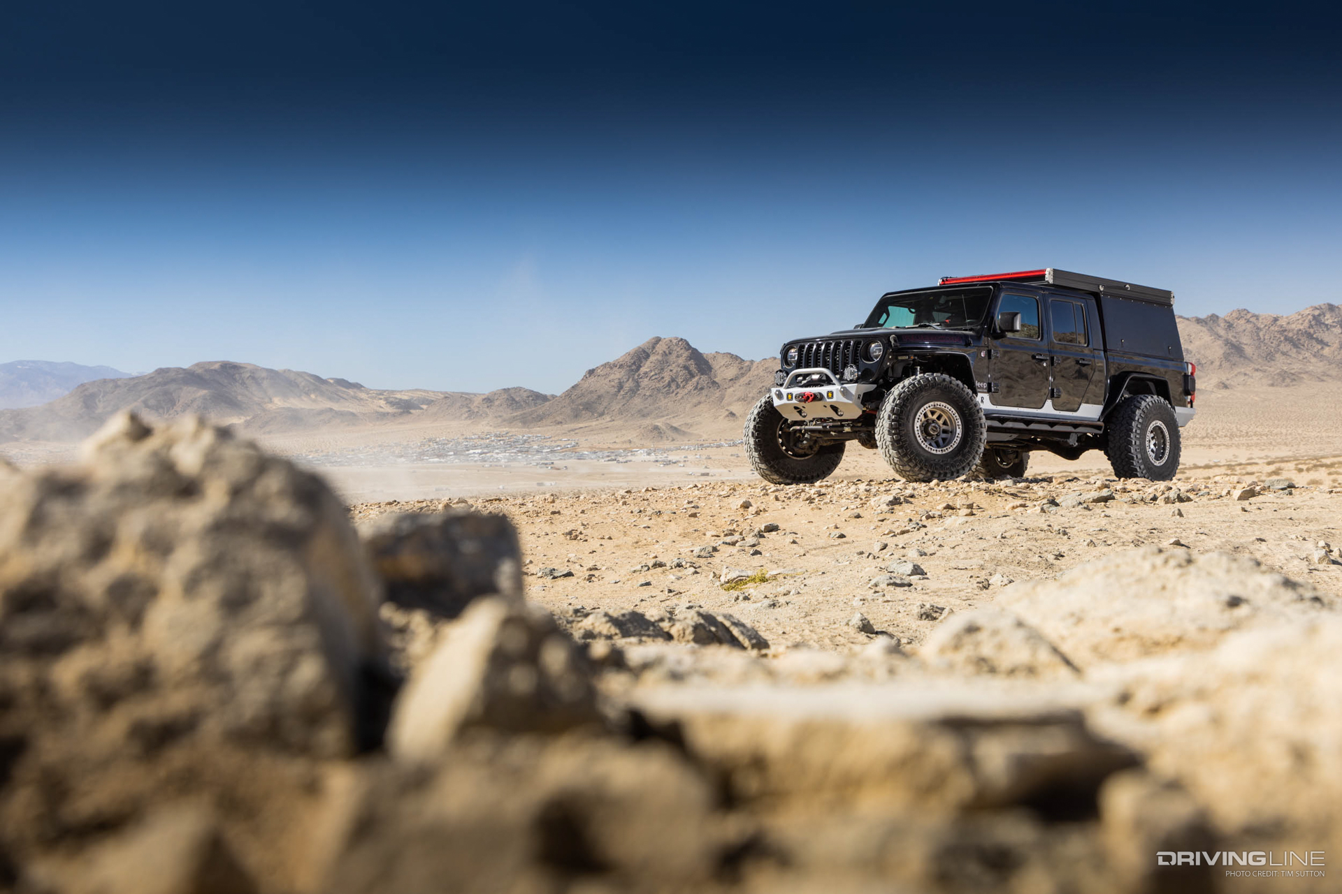 Nick DeLuca Jeep Gladiator with Nitto Trail Grappler tires in Johnson Valley