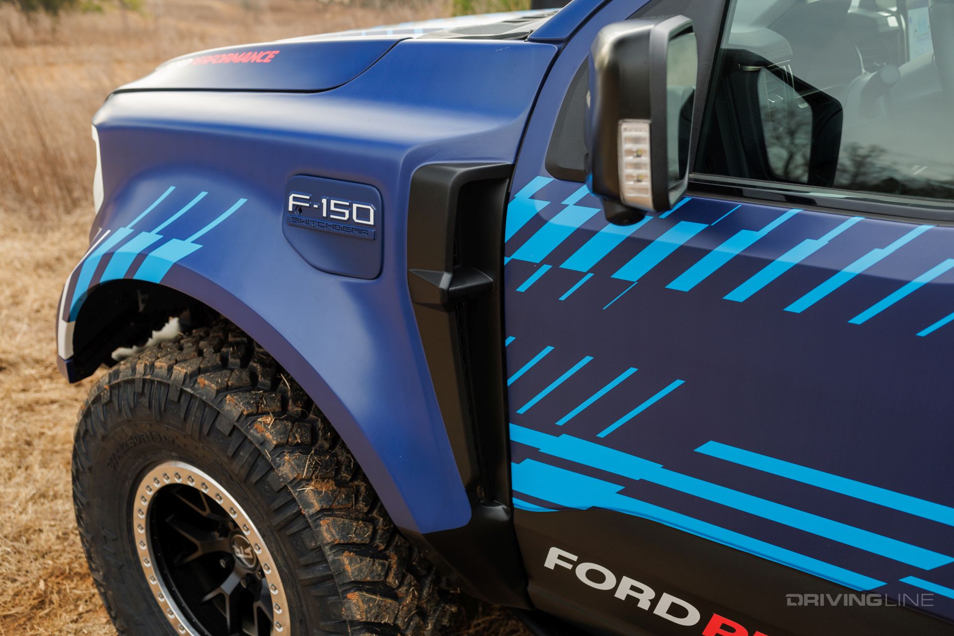 2024 Ford F150 Lightning Switchgear guardabarros delantero bengalas de carbono