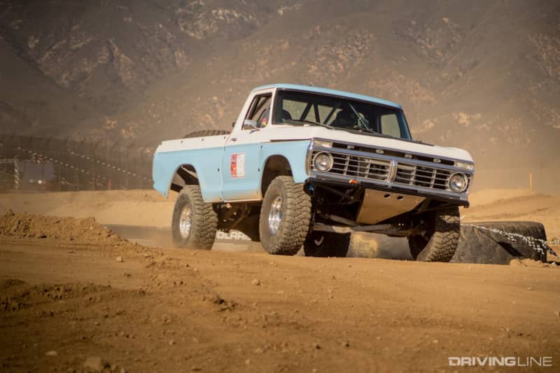 Ford F-Series on dirt course