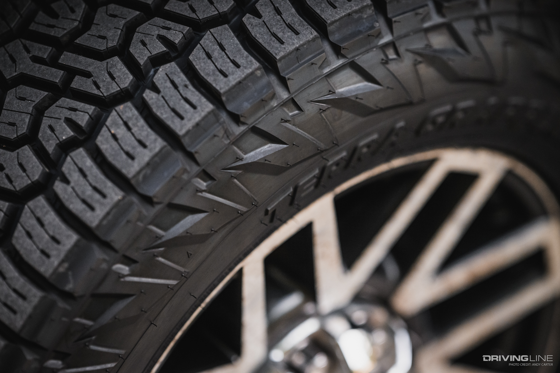 sidewall pattern detail of Nitto Terra Grappler G3 all-terrain tire