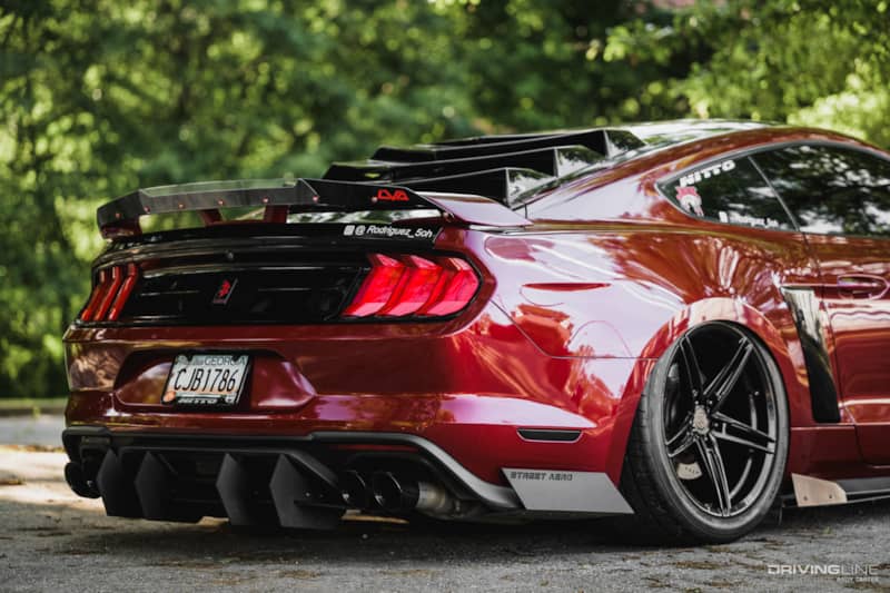 Bagged S550 Mustang GT rear 3/4