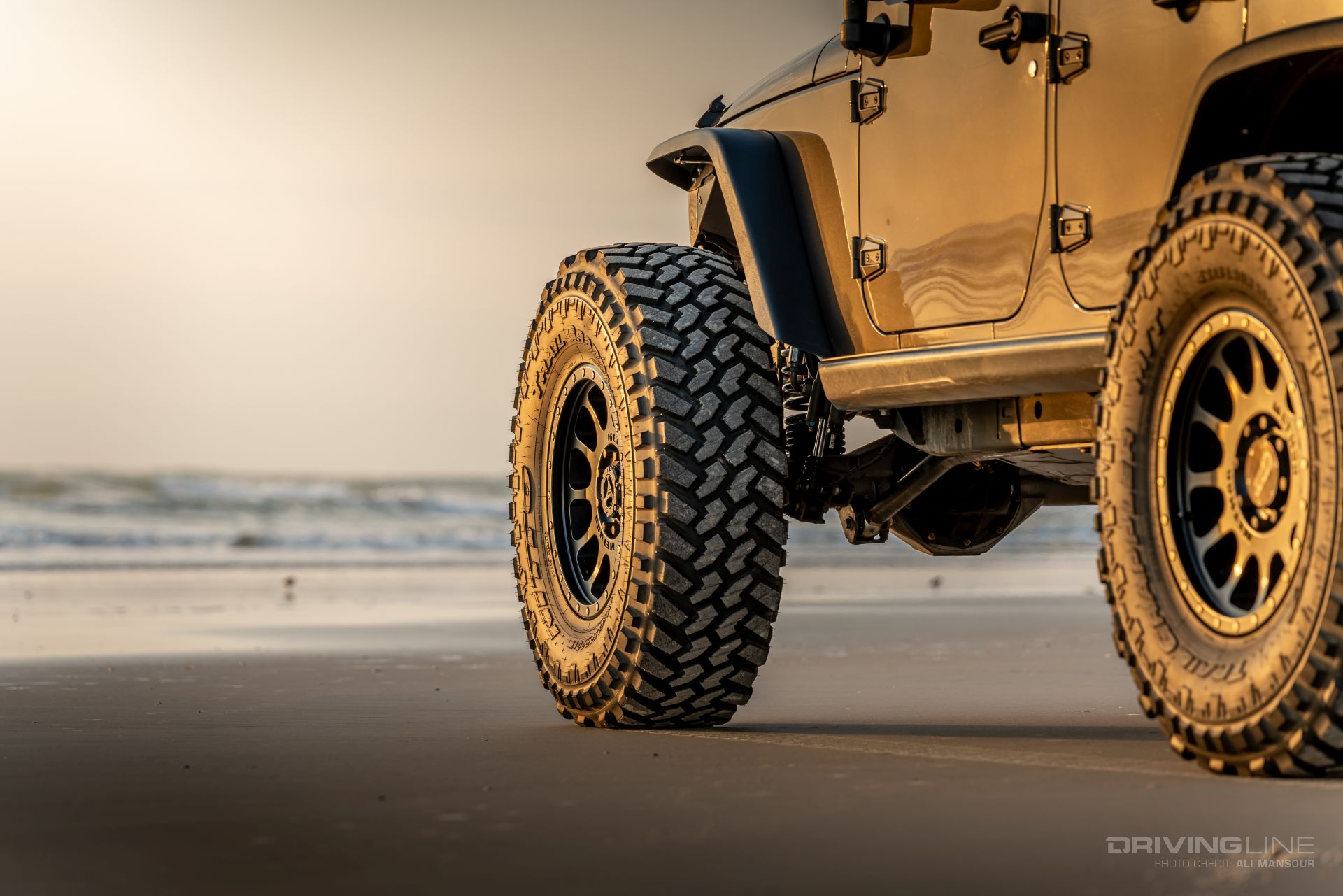 42-inch-tall Nitto Trail Grappler side view on beach