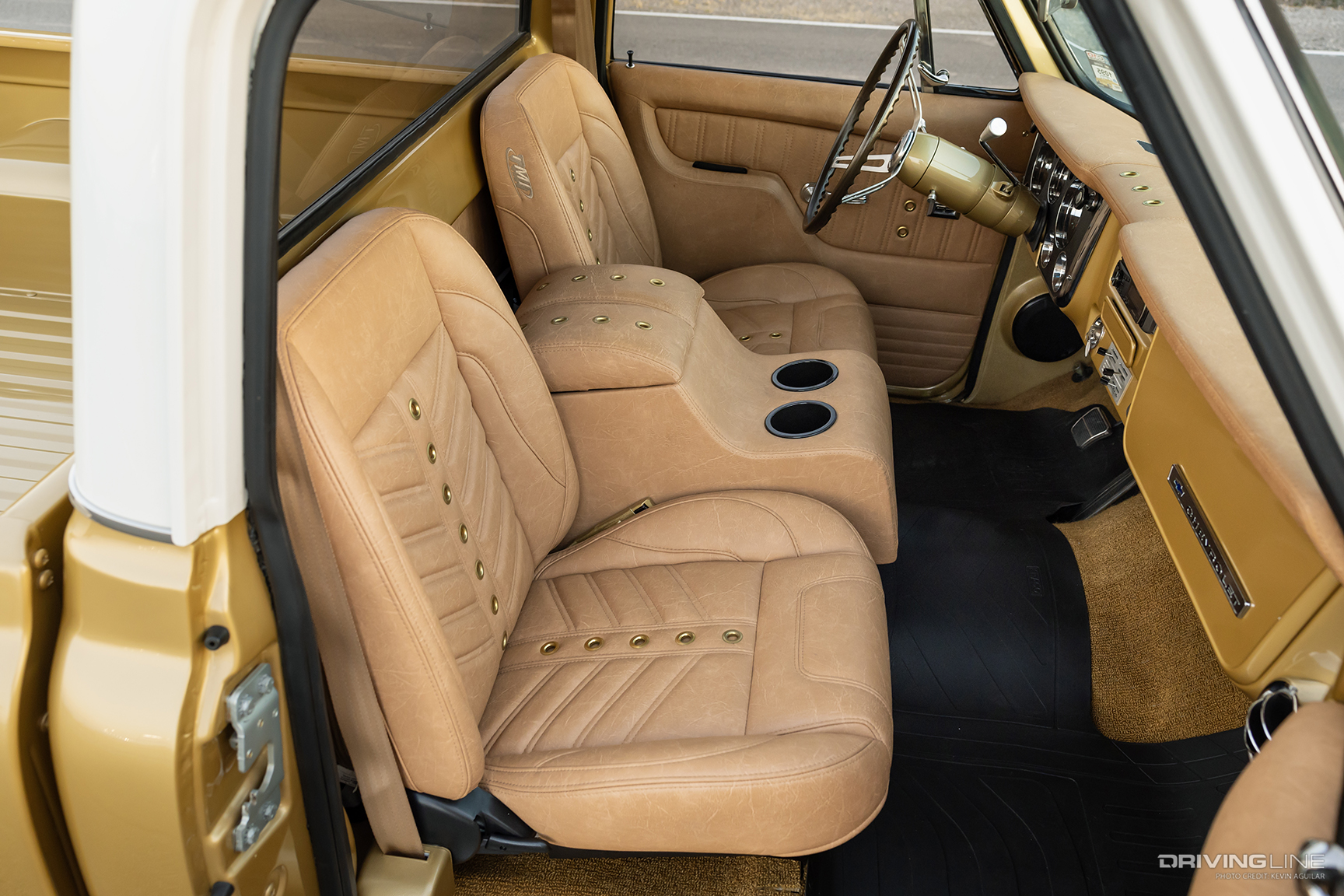 TMI Products Interior of Randy Bynum's '68 Chevy C10 CST Gold Anniversary Edition