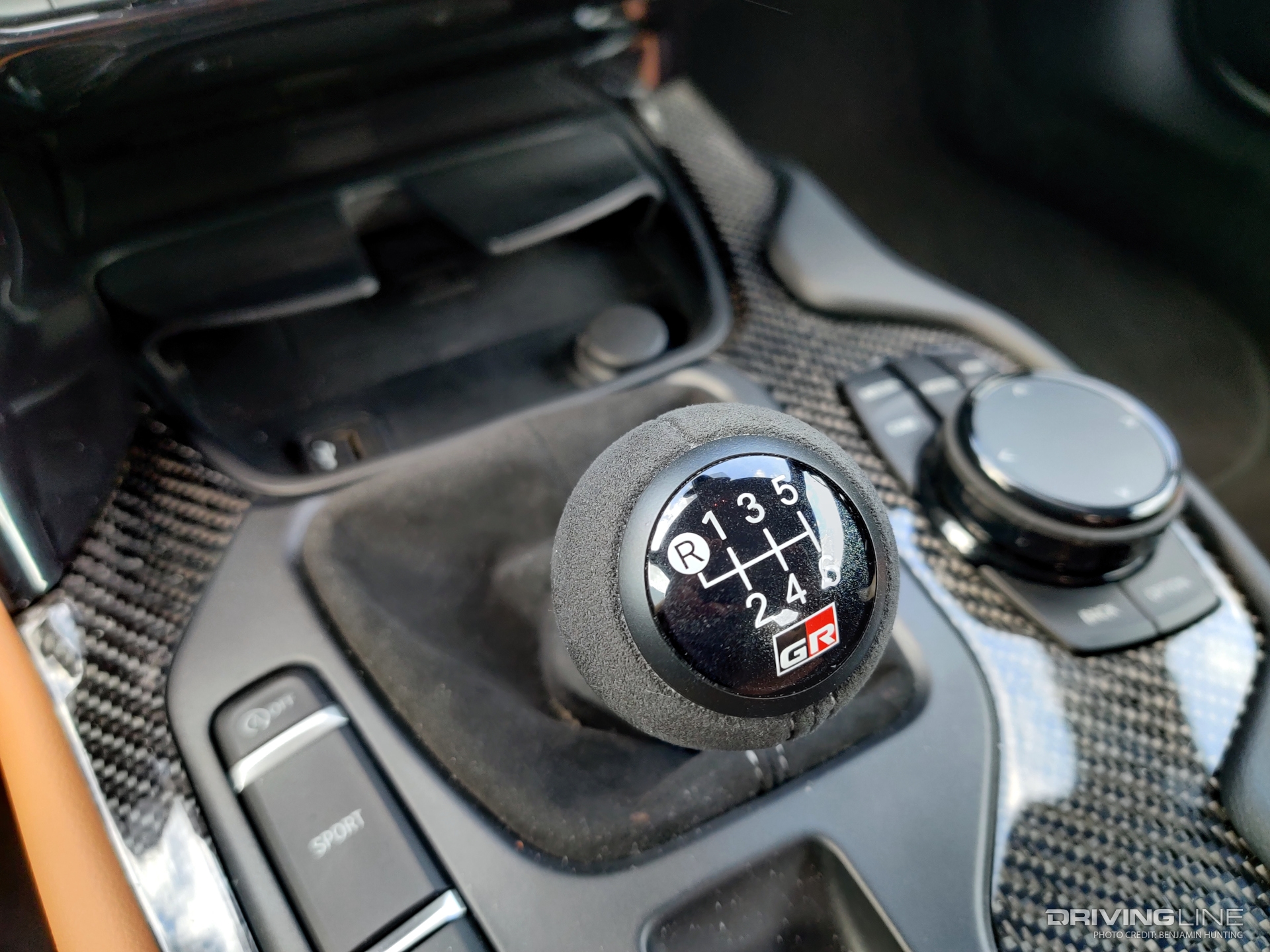 2023 Toyota Supra manual transmission shifter
