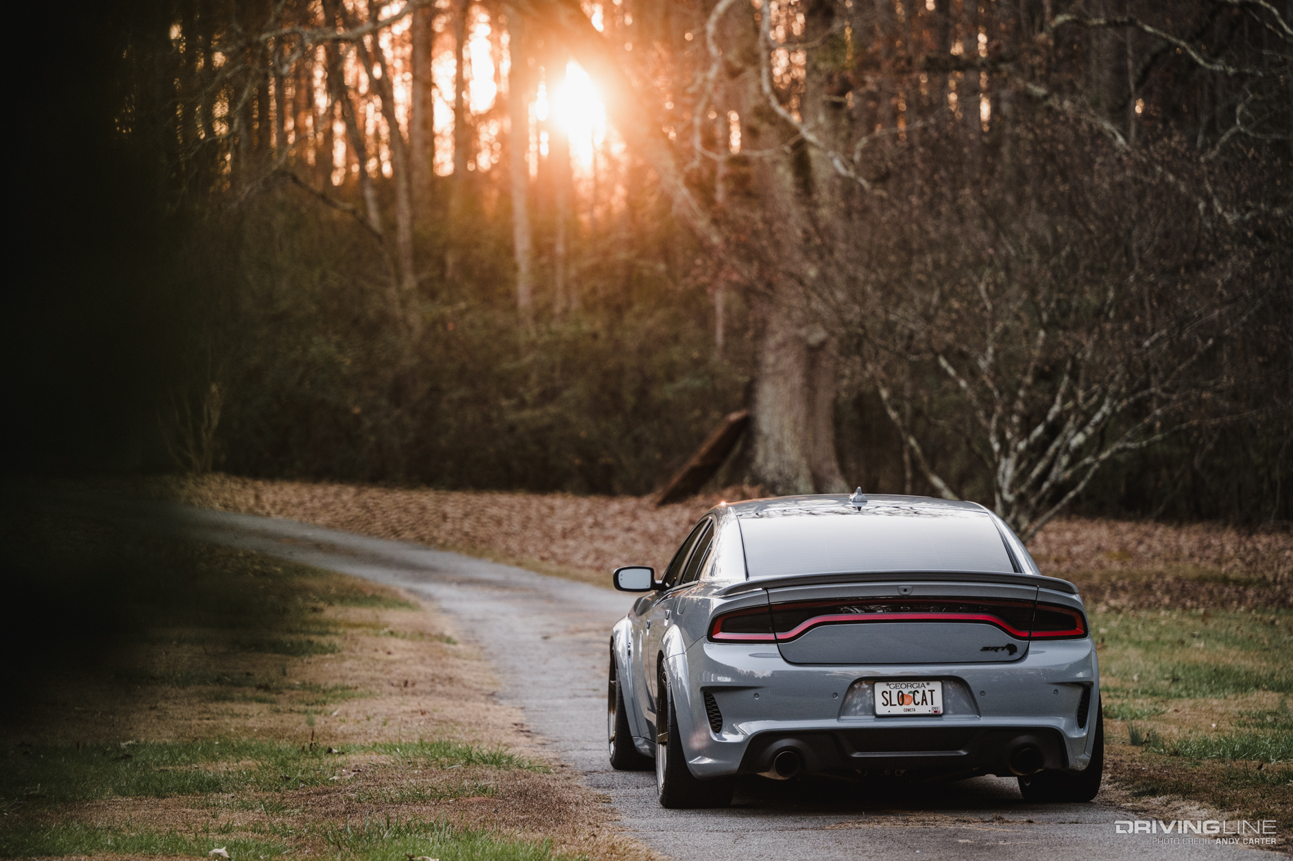 Rear of 2022 Dodge Charger Hellcat with NT555 RII tires