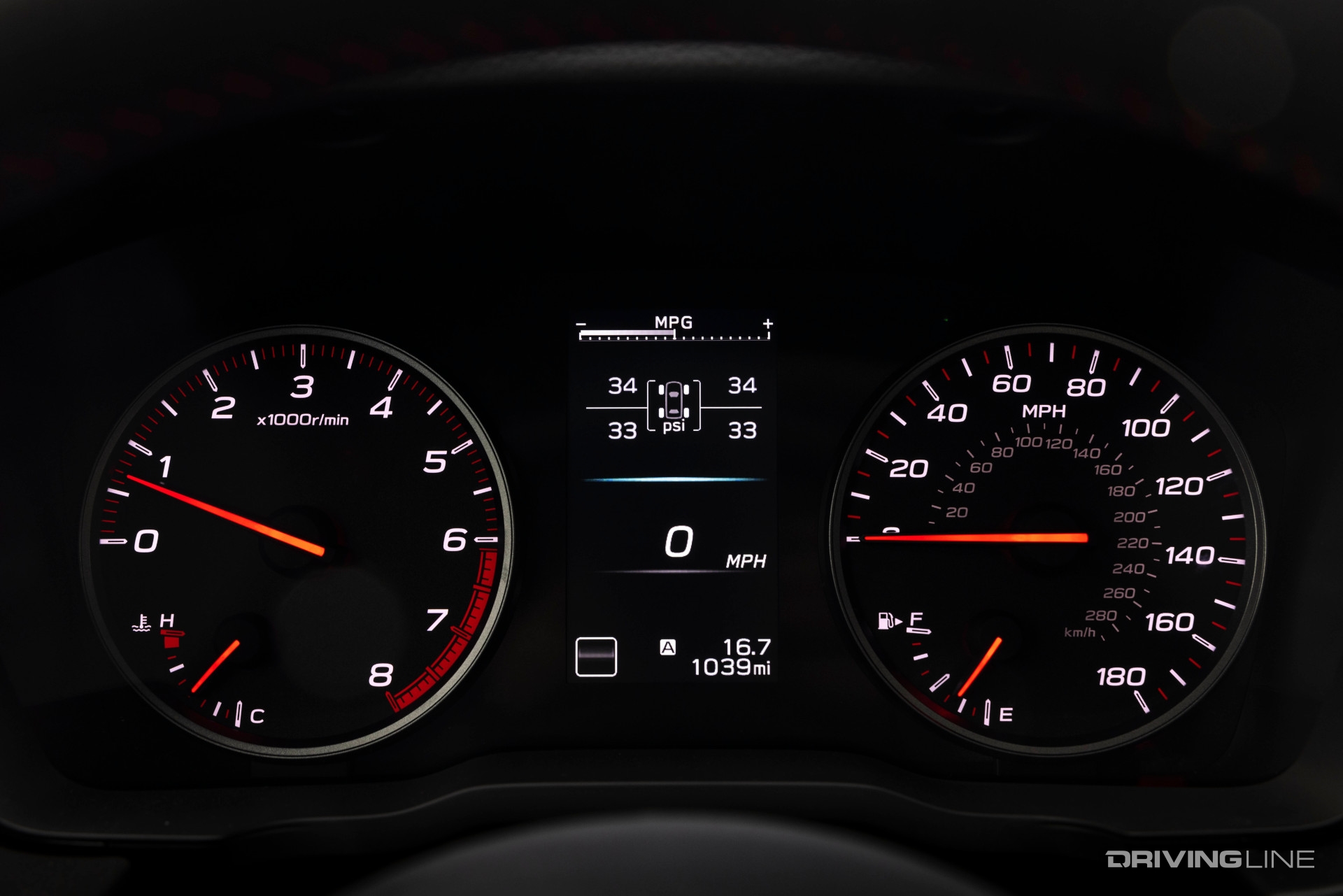 2023 Subaru WRX gauges