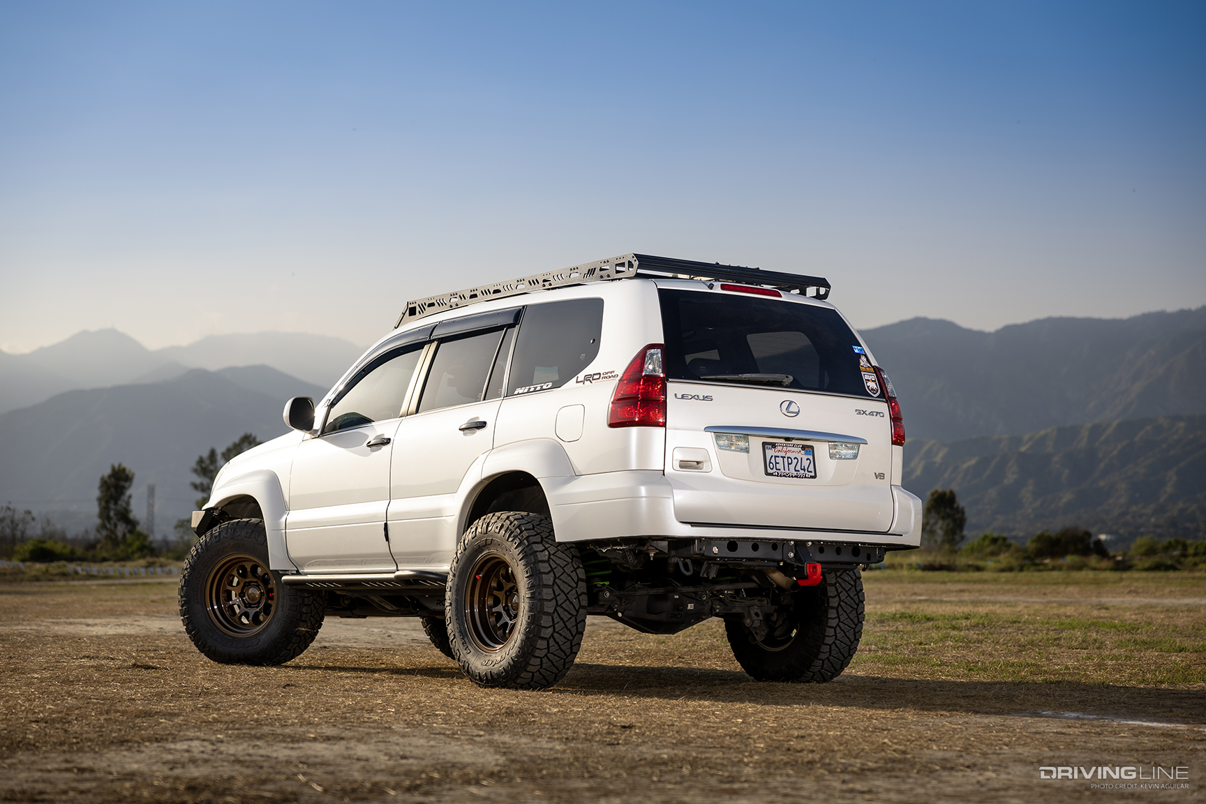 2009 Lexus GX470 on Nitto Ridge Grapplers Rear View
