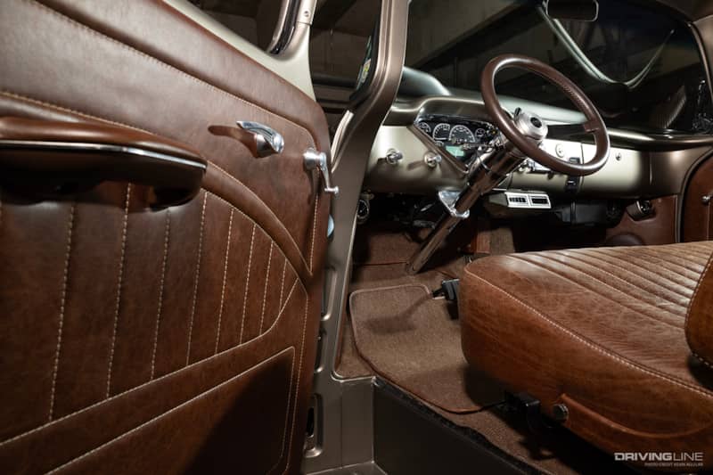 Interior of Marvin DuBose's 1959 Chevy Apache Pickup