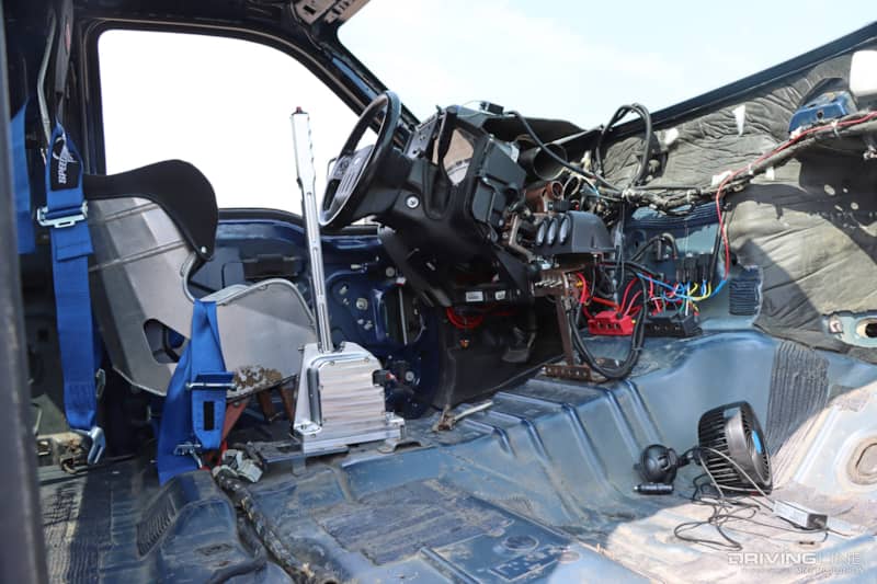 Stripped Ford Super Duty Interior