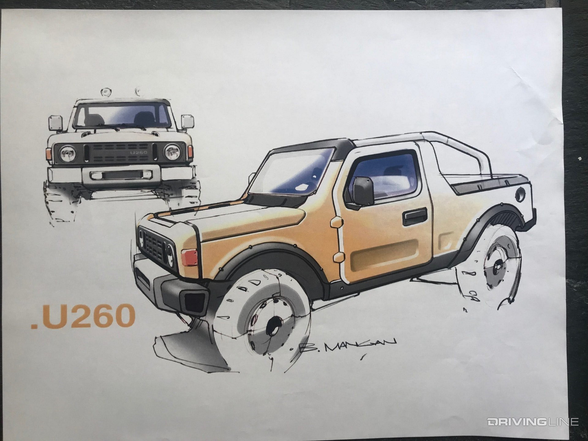 Ford Bronco U260 Concept sketches