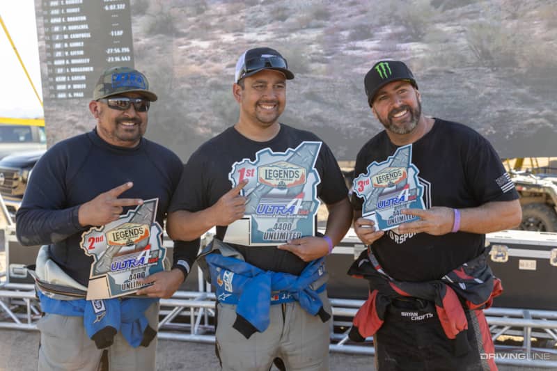 4400-class 2023 Ultra4 Finals at the Legends of Havasu results: 1. JP Gomez, 2. Raul Gomez, 3. Bryan Crofts