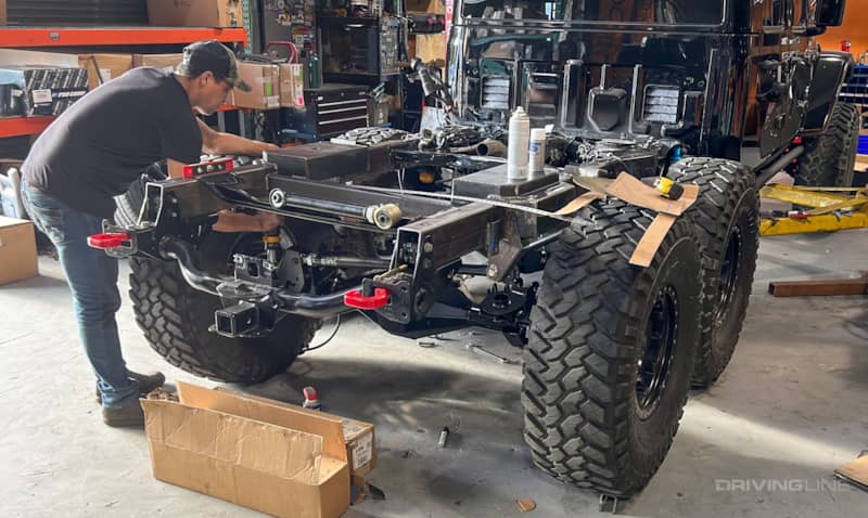 Jeep Gladiator 6x6 conversion rear photo inside Roco 4x4