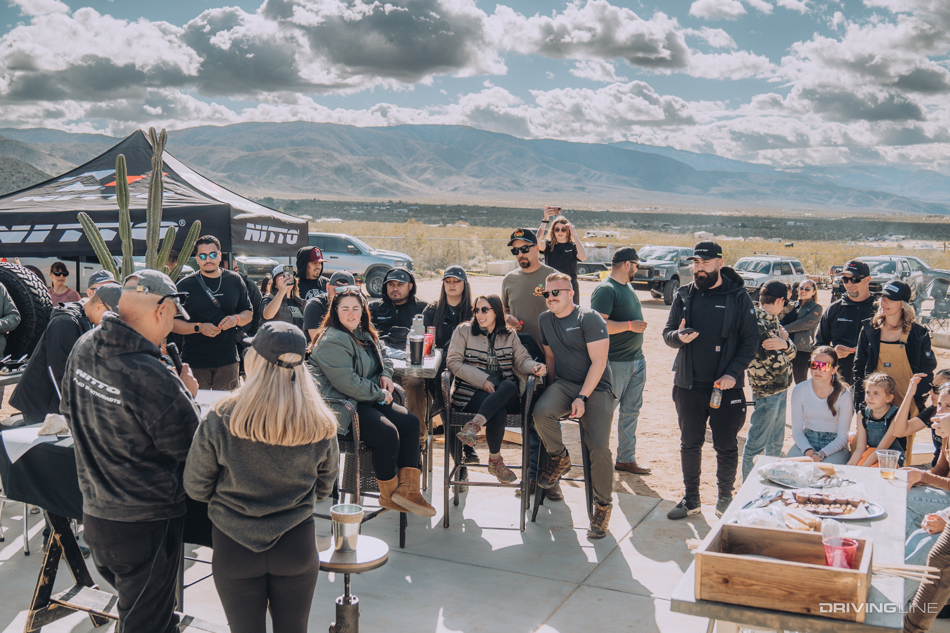 Crowd of people at Nitto Sponsored Event in the Desert