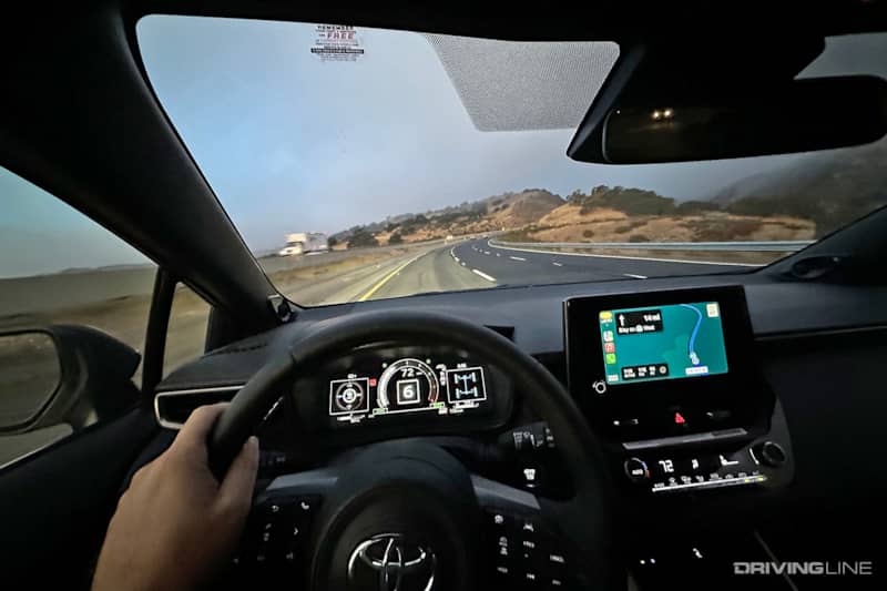 GR Corolla Driver View