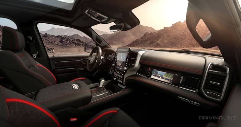 Ram RHO Interior dash and passenger screen