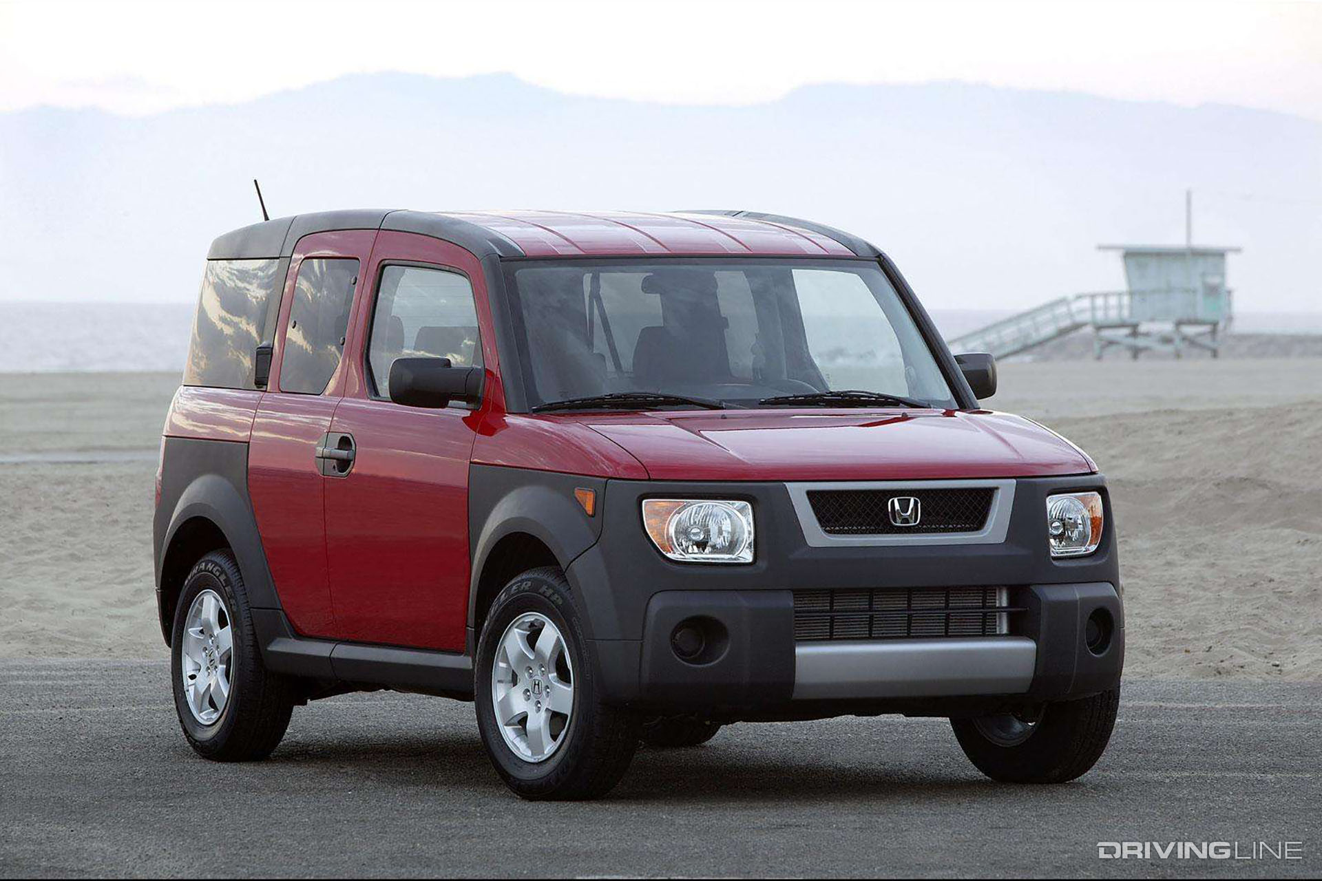 Honda Element on Beach