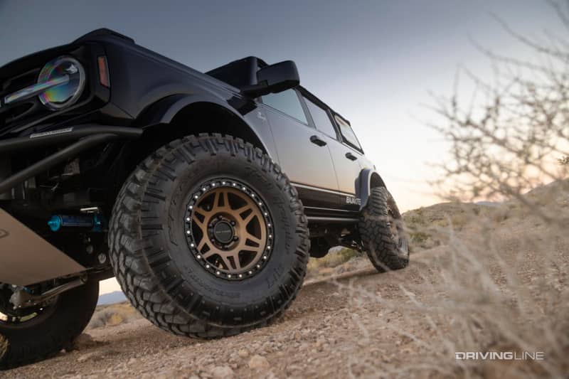 lge-cts ford bronco driving desert on nitto tires