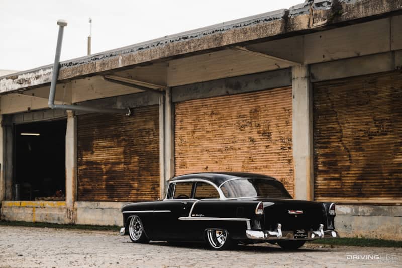 Bagged Chevy Bel Air on Forgiato wheels
