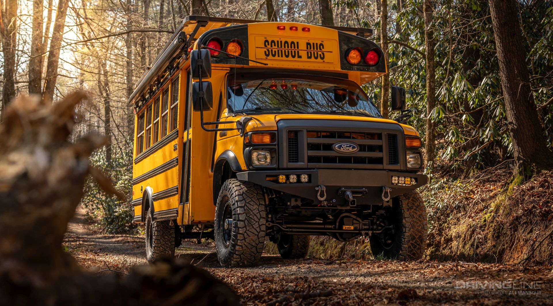 2013 Ford E-450 4x4 School Bus on 37's Nitto Ridge Grapplers Ujoint Offroad