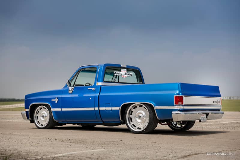 Rear of Terry Hill's '87 Chevy R-10 Silverado