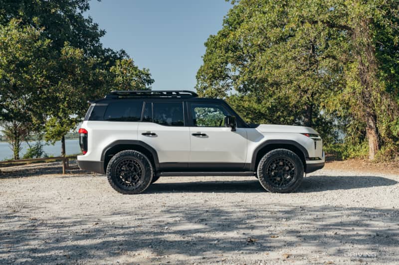 right side profile 2024 Lexus GX with Nitto Terra Grappler G3 tires