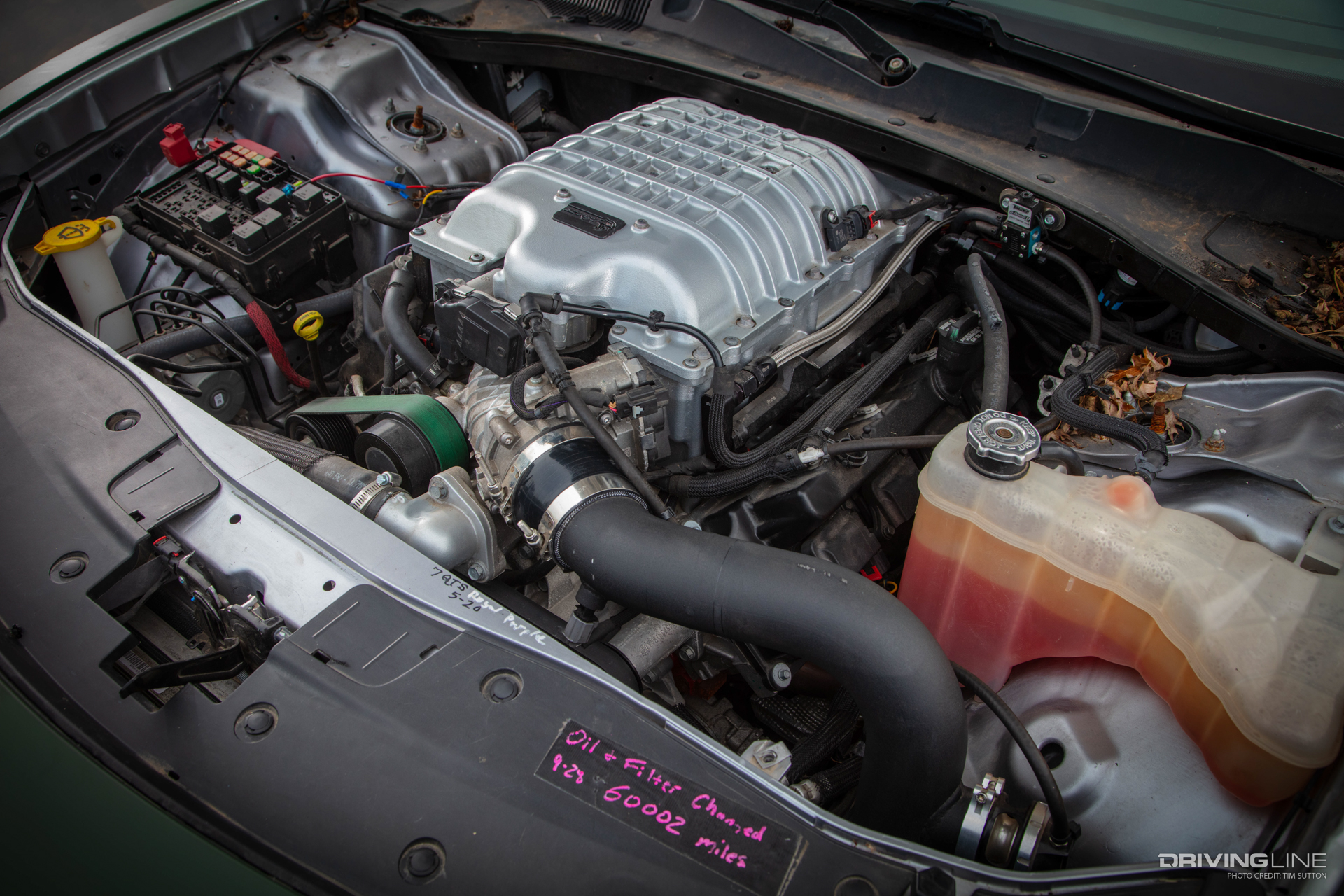 6.2L Supercharged V8 engine in a Dodge Charger Hellcat