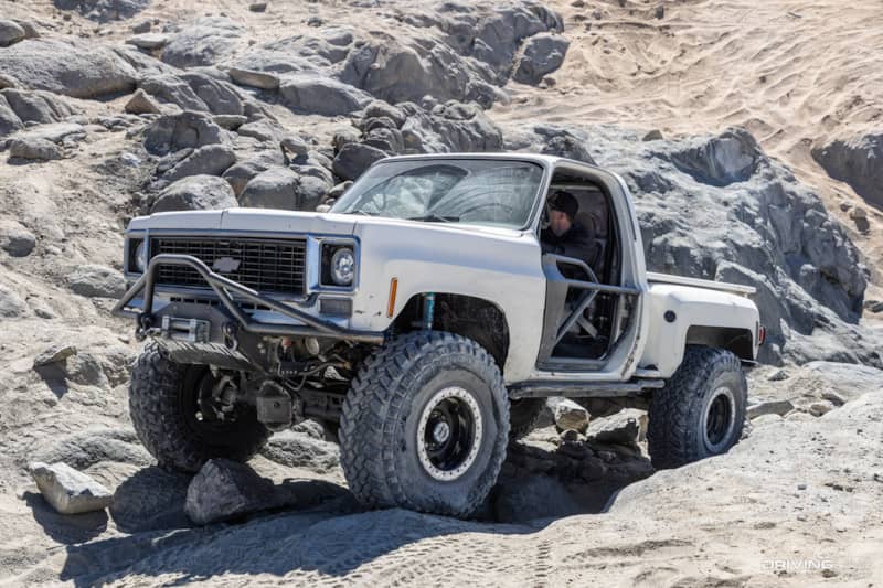 lifted 1977 chevy K10 off-road