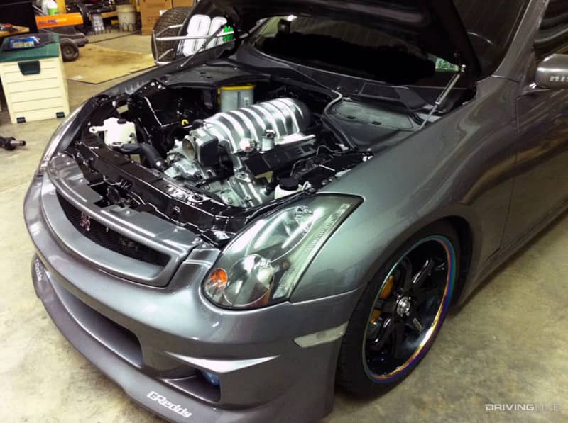 V8 engine in Infiniti G35