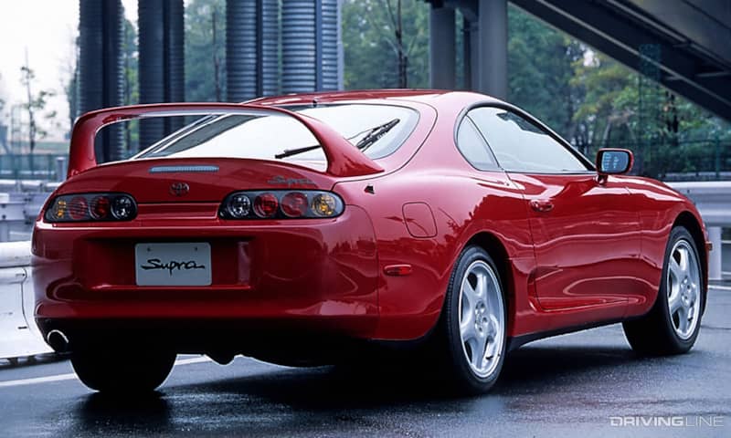 Mk4 Supra Red Rear View