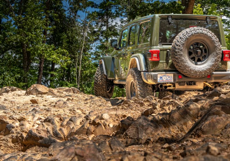 2021 Jeep Wrangler Rubicon 392 38s spare tire rear view
