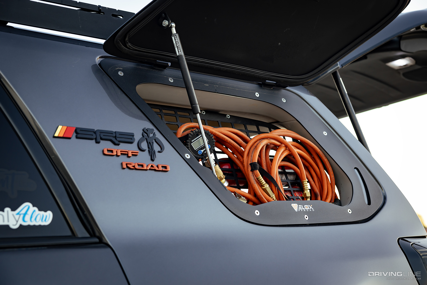 Rear Access Panel of Michael Devecchio's 2014 Toyota 4Runner on 38-inch Trail Grappler M/T Tires