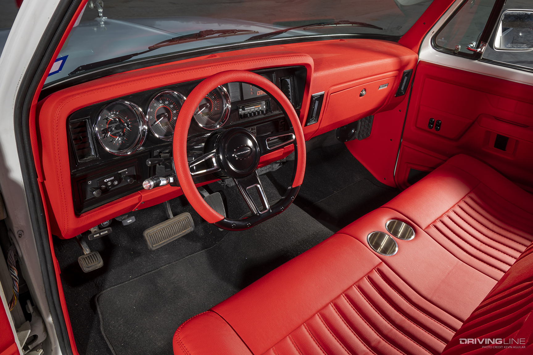 Dash of Justin Reed's ’89 Dodge Ram D150