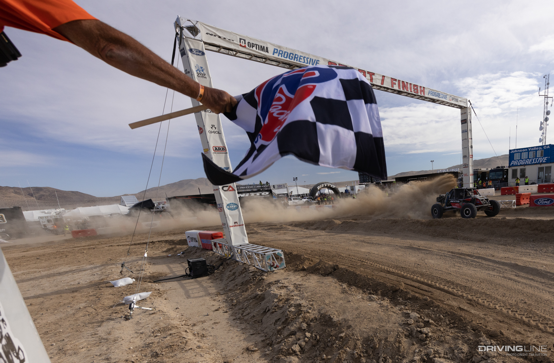 JP Gomez crosses the finish line at 2024 Nitto Race of Kings at the King of the Hammers